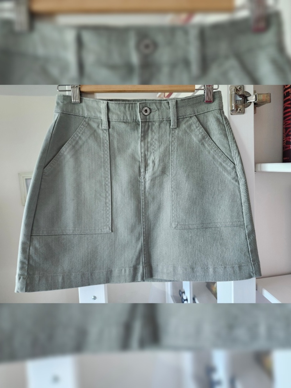 NEW women's green H&M mini skirt